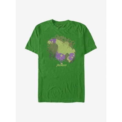 Marvel Green Hulk Outline Shirt for Men