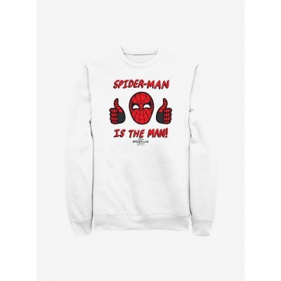 Marvel's Spidey Man Crew Sweatshirt - Men's White