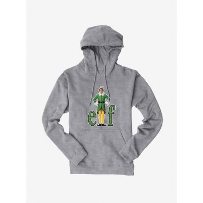 Elf Comfortable Classic Logo White Hoodie for Men
