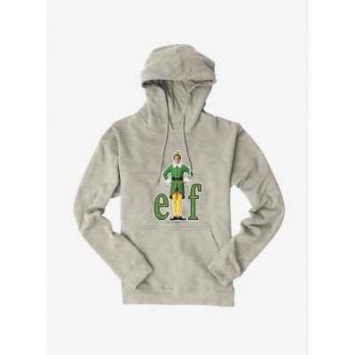 Elf Comfortable Classic Logo White Hoodie for Men