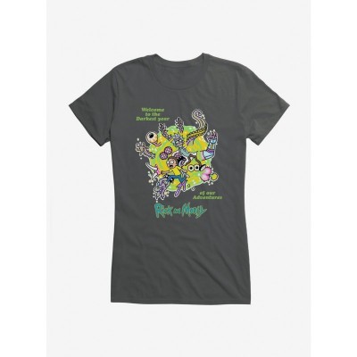 Rick And Morty Darkest Year Junior Girls T-Shirt