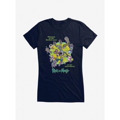 Rick And Morty Darkest Year Junior Girls T-Shirt