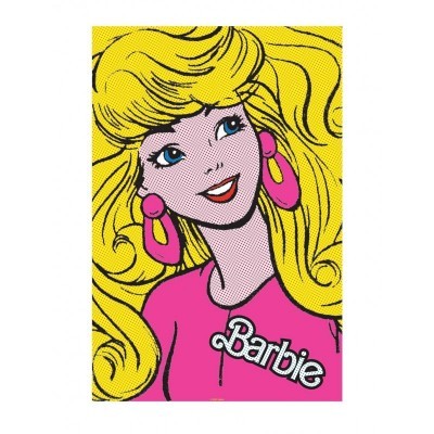 Barbie Big Hair Wall Art - White Poster
