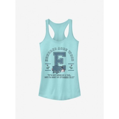 Disney Winnie The Pooh Eeyore Junior Girls Cotton Tank Top - Blue