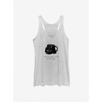 Star Wars Girls Tank Top - White On The Dark Side