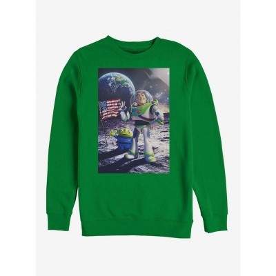 Disney Pixar Toy Story Buzz Lightyear Moon Landing Grey Men's Sweatshirt