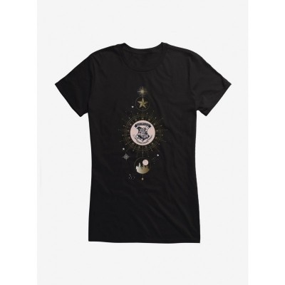 Harry Potter Hogwarts Black Shield T-Shirt for Girls