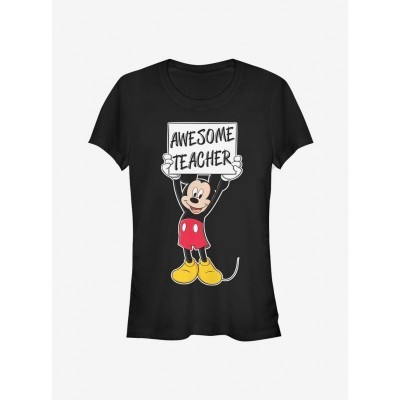 Disney Classic Mickey Mouse T-Shirt for Girls - Black
