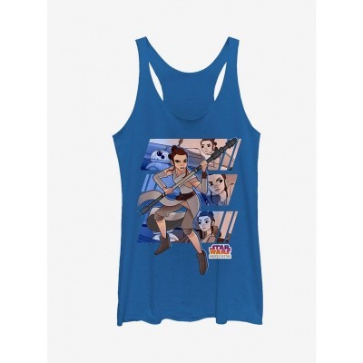 Star Wars Rey & BB-8 Adventure Blue Tank Top for Girls