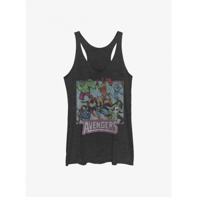 Marvel Classic Avengers Tank Top for Girls - Black