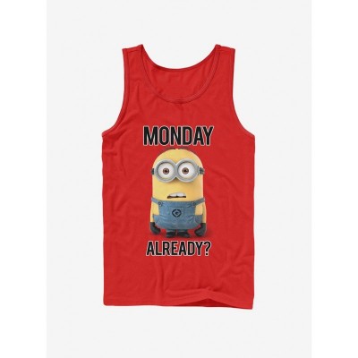 Minion Monday Red Tank Top - Despicable Me T-Shirt