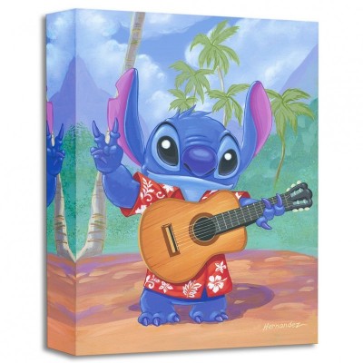 Stitch 'Warm Aloha' Limited Edition Giclée Canvas Art by Manuel Hernandez