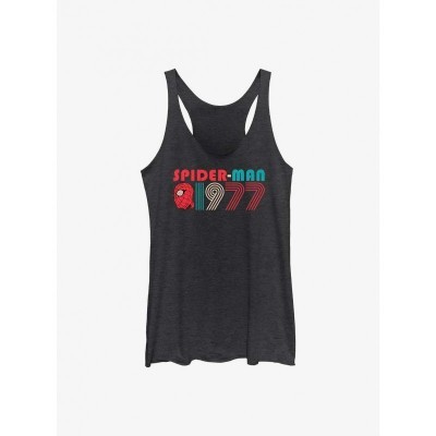 Marvel Retro 60th Anniversary Spider-Man Girls Tank Top - Black
