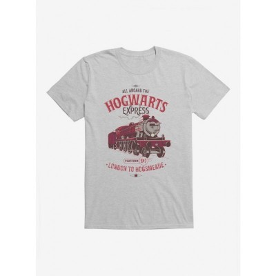 Harry Potter Hogwarts Express Red Icon Unisex T-Shirt - Grey