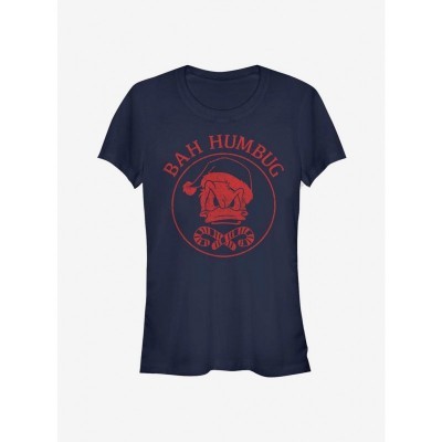 Disney Classic Bah Humbug Donald Duck T-Shirt for Girls - Blue