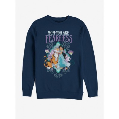 Disney Fearless Jasmine Men's Cotton Blend Blue Sweatshirt
