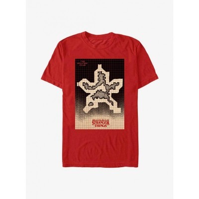 Stranger Things Demogorgon T-Shirt in Red - Lightweight Cotton for Men