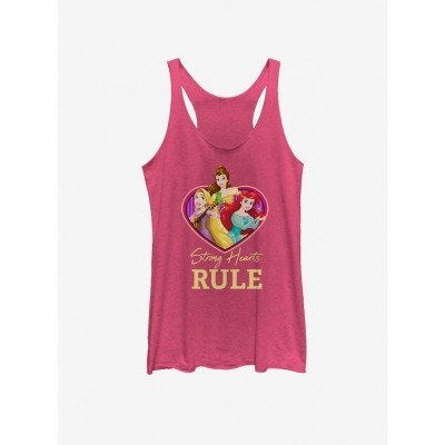 Disney Girls Strong Hearts Tank Top - Pink Princess Design