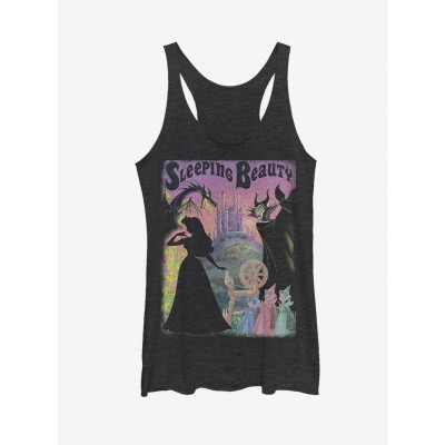 Disney Princess Aurora Tank Top in Heather Black for Girls