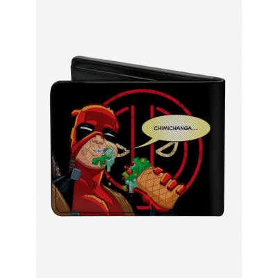 Marvel Deadpool Wallet - Vegan Leather Bifold with 5 Card Slots
