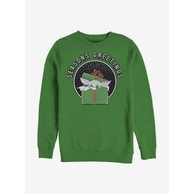 Mandalorian Child Seasons Greetings Unisex Green Sweatshirt