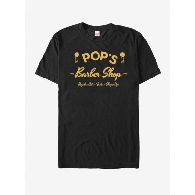 Marvel Pops Barber Shop Men's T-Shirt - Black
