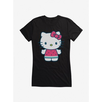 Hello Kitty Watermelon Vacation Outfit Junior T-Shirt for Girls