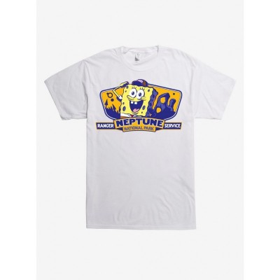 SpongeBob Ranger Service Cotton T-Shirt - Men's White