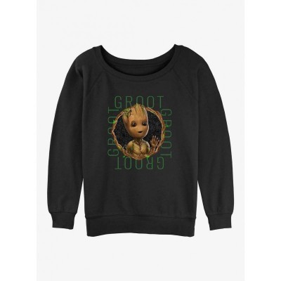 Marvel's Guardians of the Galaxy Slouchy Sweatshirt for Girls - Black
