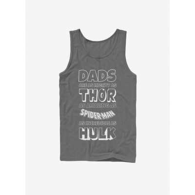 Marvel Dad's Cotton Tank Top - Black for Men