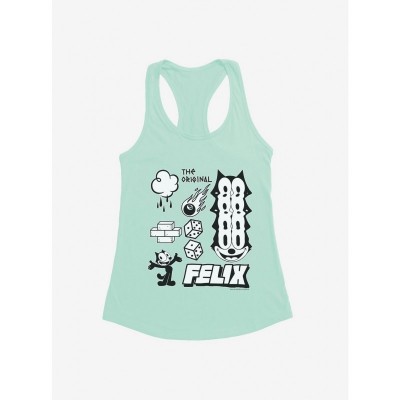 Felix The Cat Girls Lightweight Tank Top