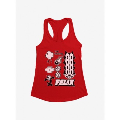 Felix The Cat Girls Lightweight Tank Top