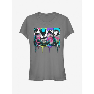 Marvel Grey Neon Venom T-Shirt for Women