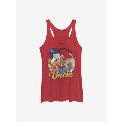 Disney Ducktales Red Tank Top for Girls - Scrooge Uncle Design