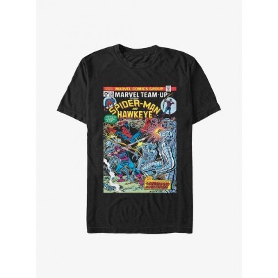 Marvel Spidey & Hawkeye T-Shirt - Men's Black