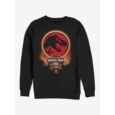 Jurassic Park T. Rex Welcome Gates Unisex Sweatshirt - Black