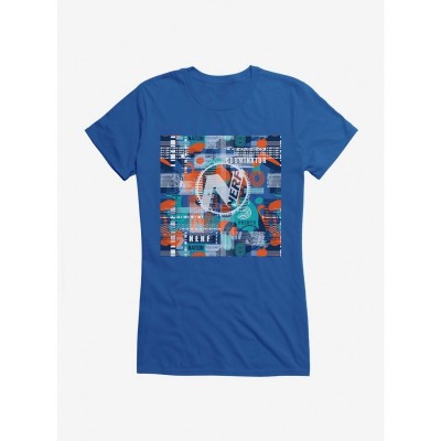 Nerf Points Lightweight Cotton Girls T-Shirt