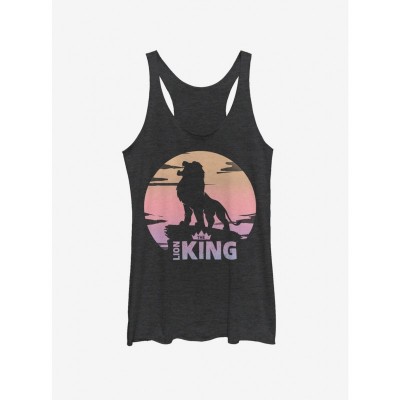 Disney 2019 Sunset Logo Girls Tank Top - Black