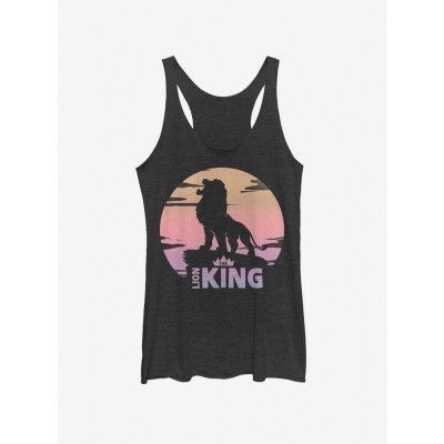 Disney 2019 Sunset Logo Girls Tank Top - Black