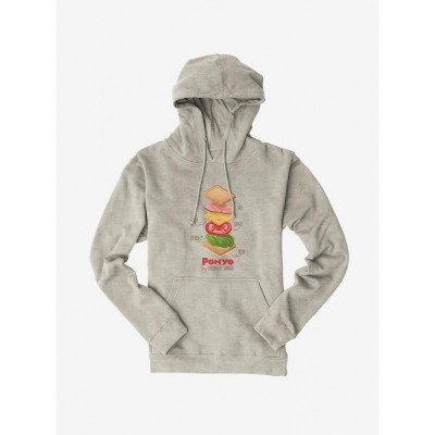 Studio Ghibli Magical Menu Ponyo Ham Sandwich Unisex Pullover Hoodie