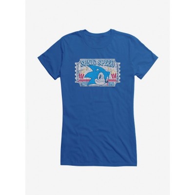 Sonic Speed Carnival Girls T-Shirt - Lightweight Cotton