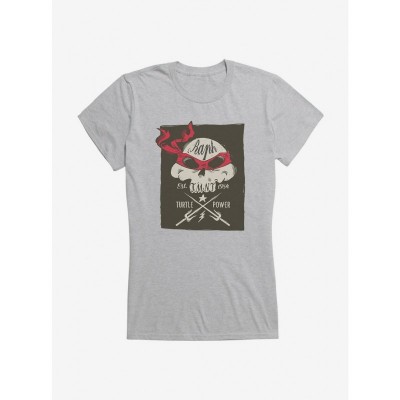 Teenage Mutant Ninja Turtles Raphael Hoodie Skull & Weapons Junior Girls T-Shirt