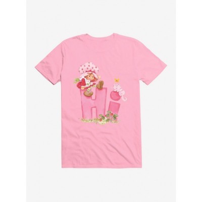 Strawberry Shortcake Greeting T-Shirt for Unisex - Pink