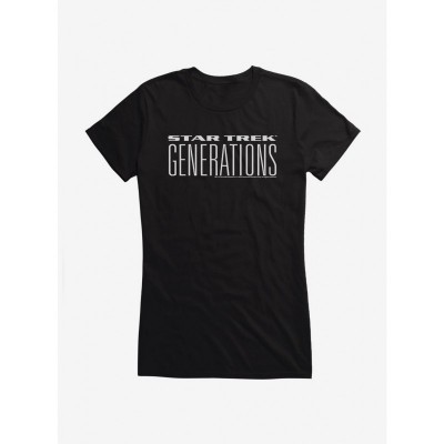 Star Trek Generations Lightweight Cotton Girls T-Shirt