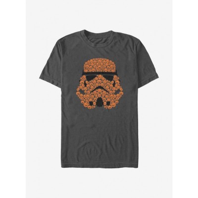 Star Wars Grey Stormtrooper Pumpkin T-Shirt for Men