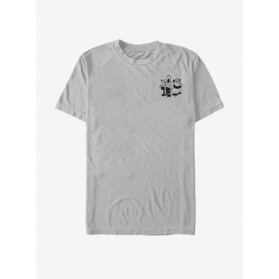 Disney Classic Jaq and Gus T-Shirt - Silver for Men