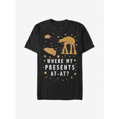 Star Wars AT-AT Cookie Design T-Shirt for Men - Black