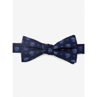 Marvel Navy Blue Silk Adjustable Bow Tie for Men