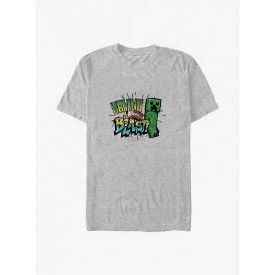 Minecraft Creeper Comfort T-Shirt - Men's Grey