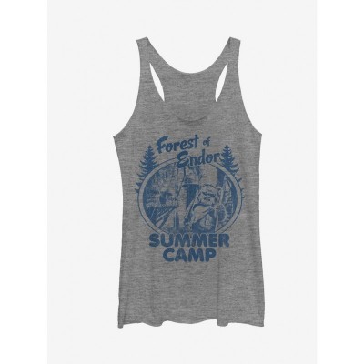 Star Wars Forest of Endor Summer Camp Grey Tank Top for Girls